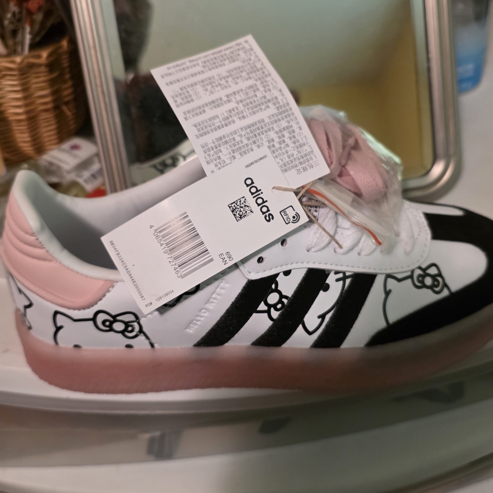 Adidas Women's Hello Kitty Sneakers - Pink and Black